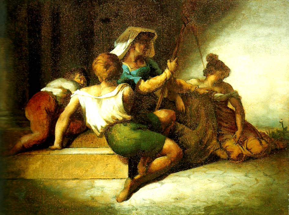 Theodore   Gericault la famille italienne